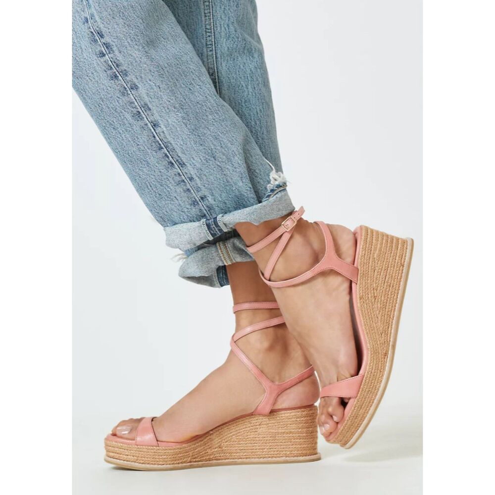 Paige Women's Jamie Platform Espadrille Sandal Pink Size 9